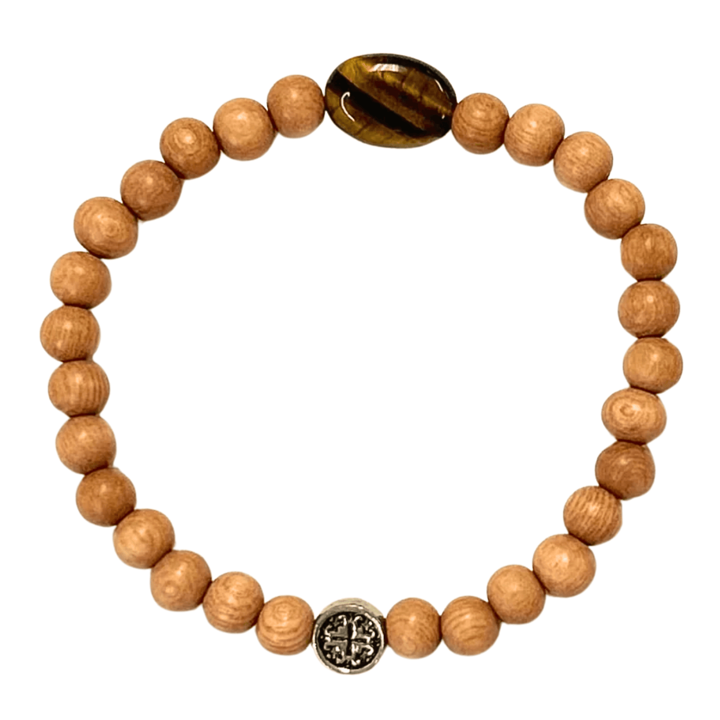 COURAGE: Tiger's Eye Calming Stone 6mm Stretch Bracelet