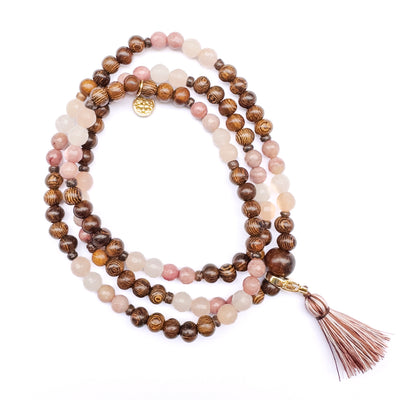 Terra Madera PETAL wrap mala