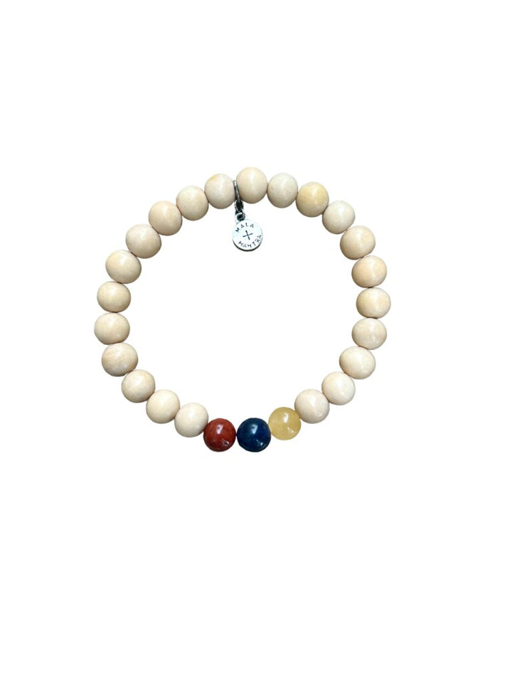 Filipino Pride Bracelet-Whitewood Unisex – Mala and Mantra