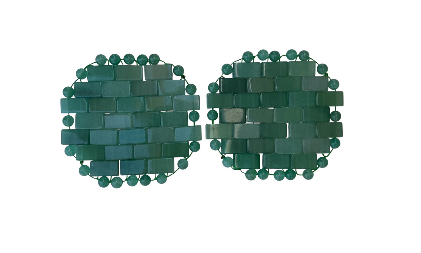 Mantra Gemstone Eye Patches Green Aventurine