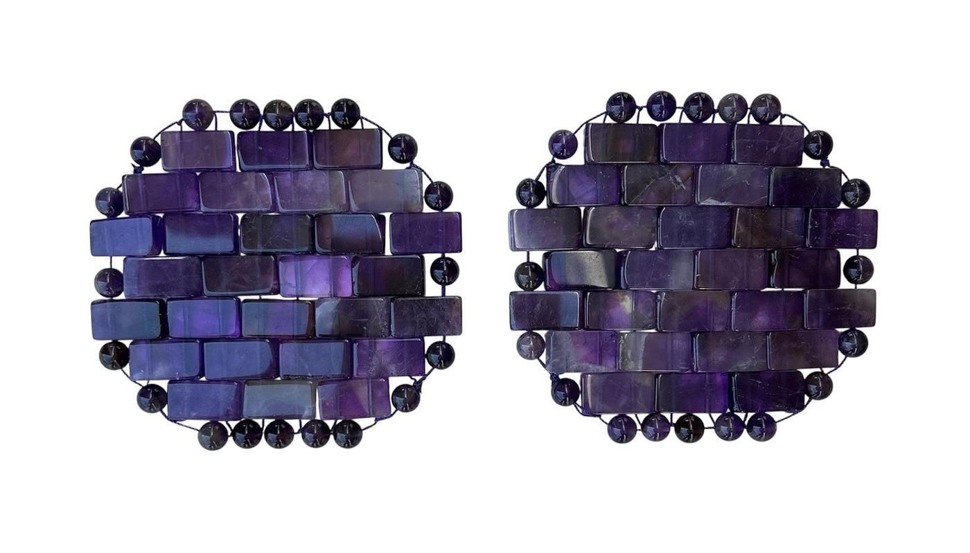 Mantra Gemstone Eye Patches Amethyst