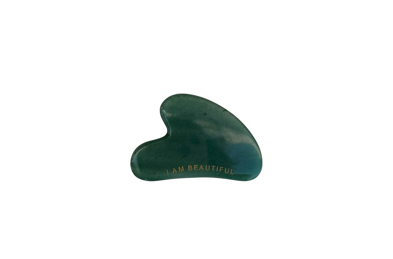 Mantra Gemstone Gua Sha Green Aventurine