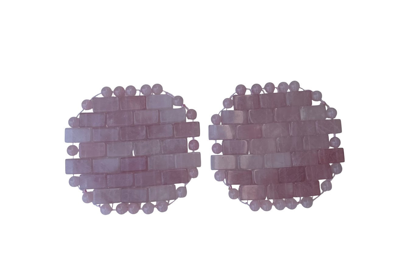 Mantra Gemstone Eye Patches Rose Quartz