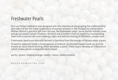 Pearl Bar Adjustable Necklace Gray