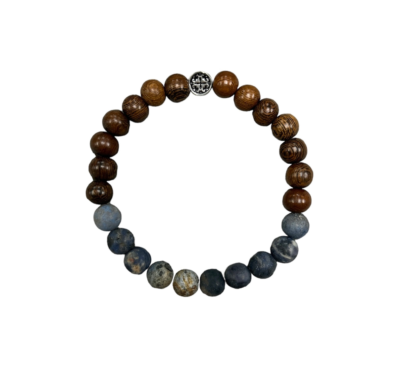 Sunset Dumortierite Matte mixed w/Robles Stretch Bracelet *special Limited Edition Father's Day Bracelet