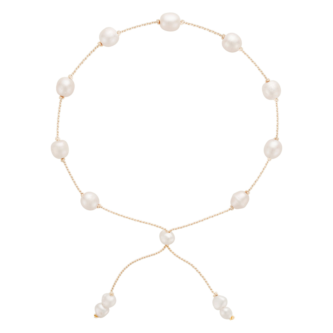 Pearl Satellite Bracelet White
