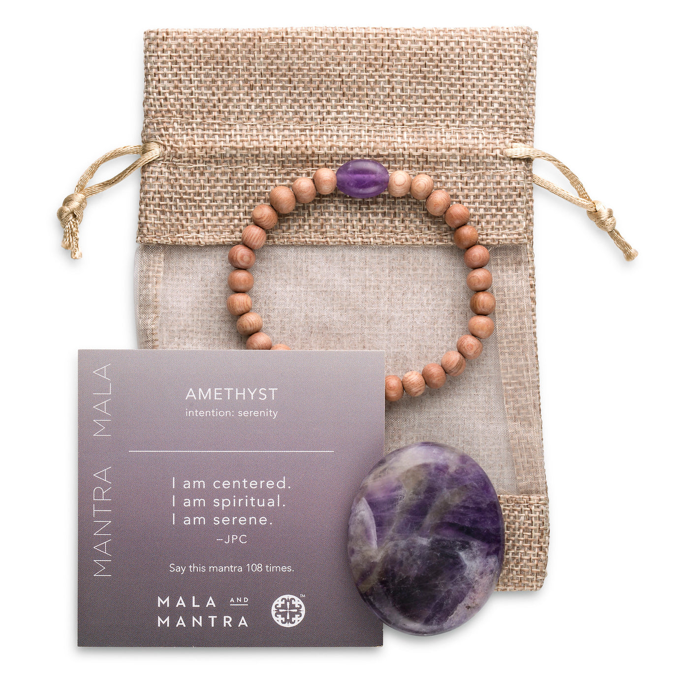 SERENITY: Amethyst Calming Stone Bracelet Gift Set