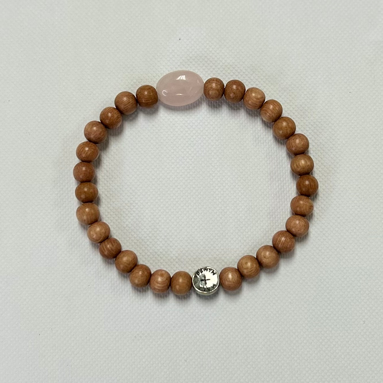 LOVE: Rose Quartz Calming Stone 6mm Stretch Bracelet