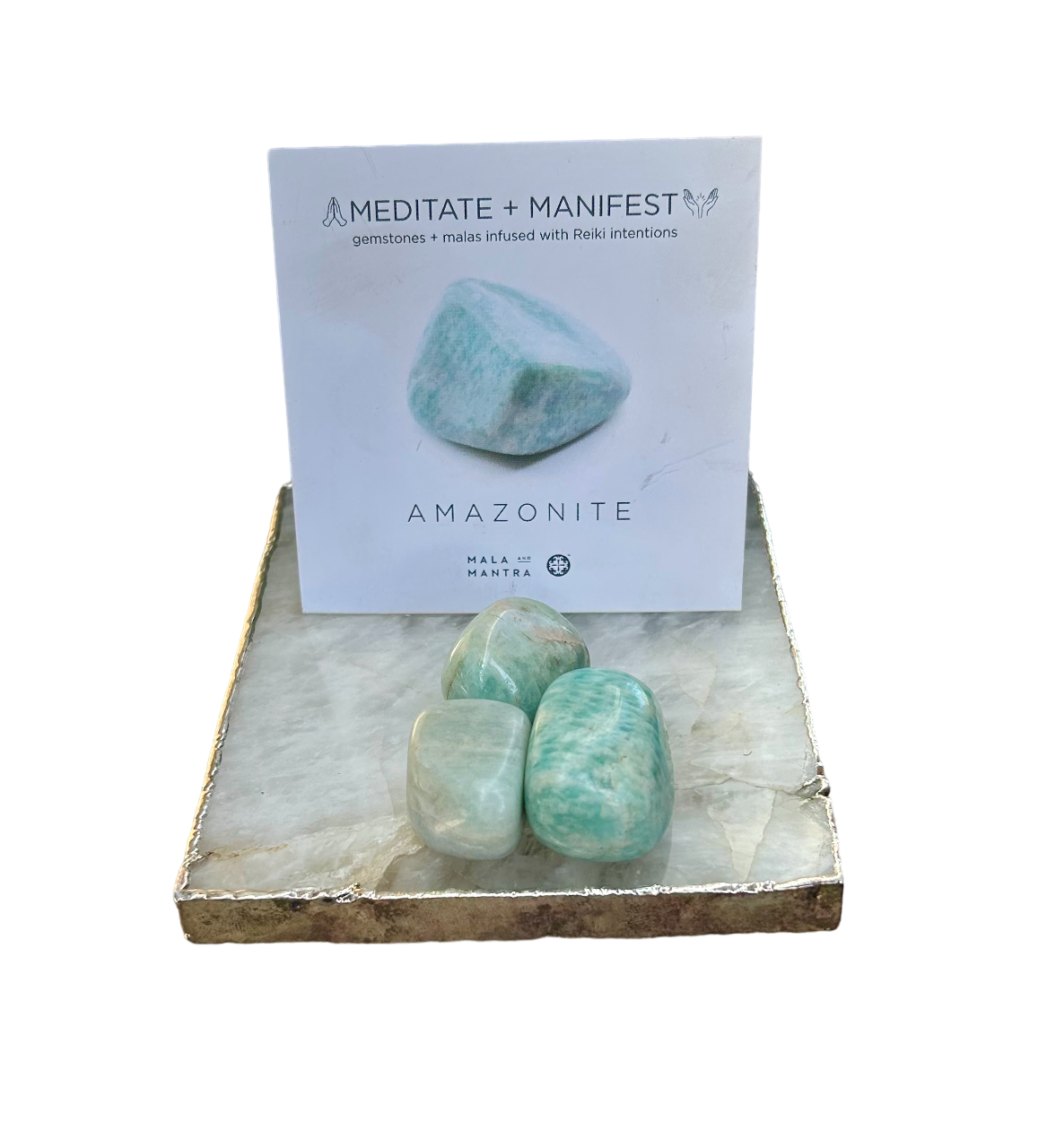 CALMING:  Amazonite Gemstone Gift Set