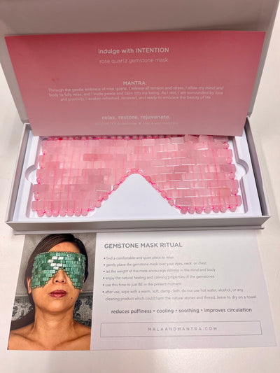 Rose Quartz Gemstone Mask