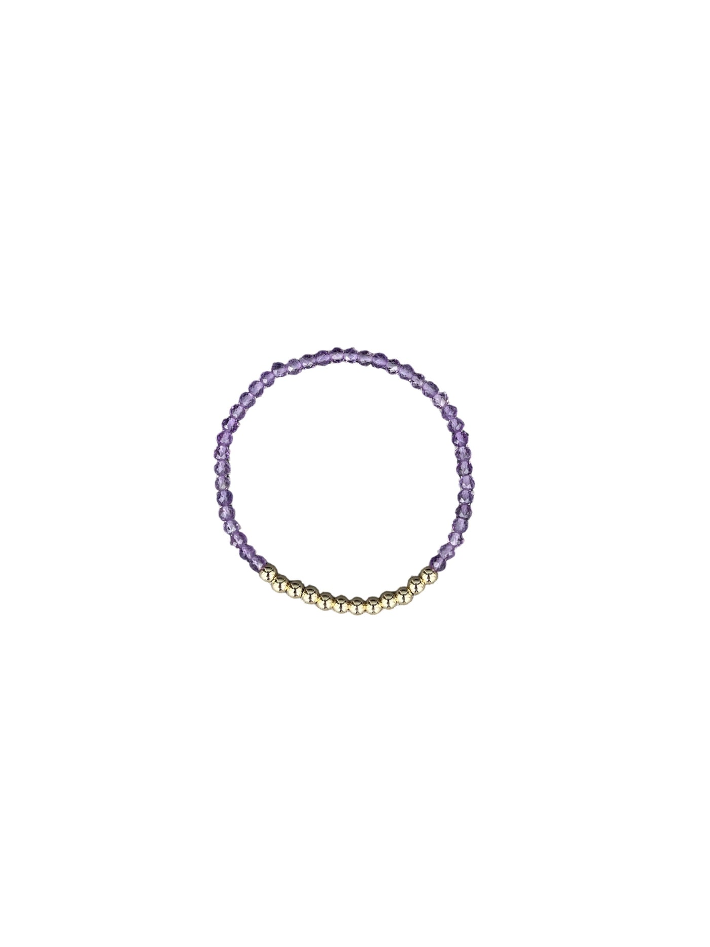 February: Amethyst Birthstone Brilliance Stretch beaded bracelet