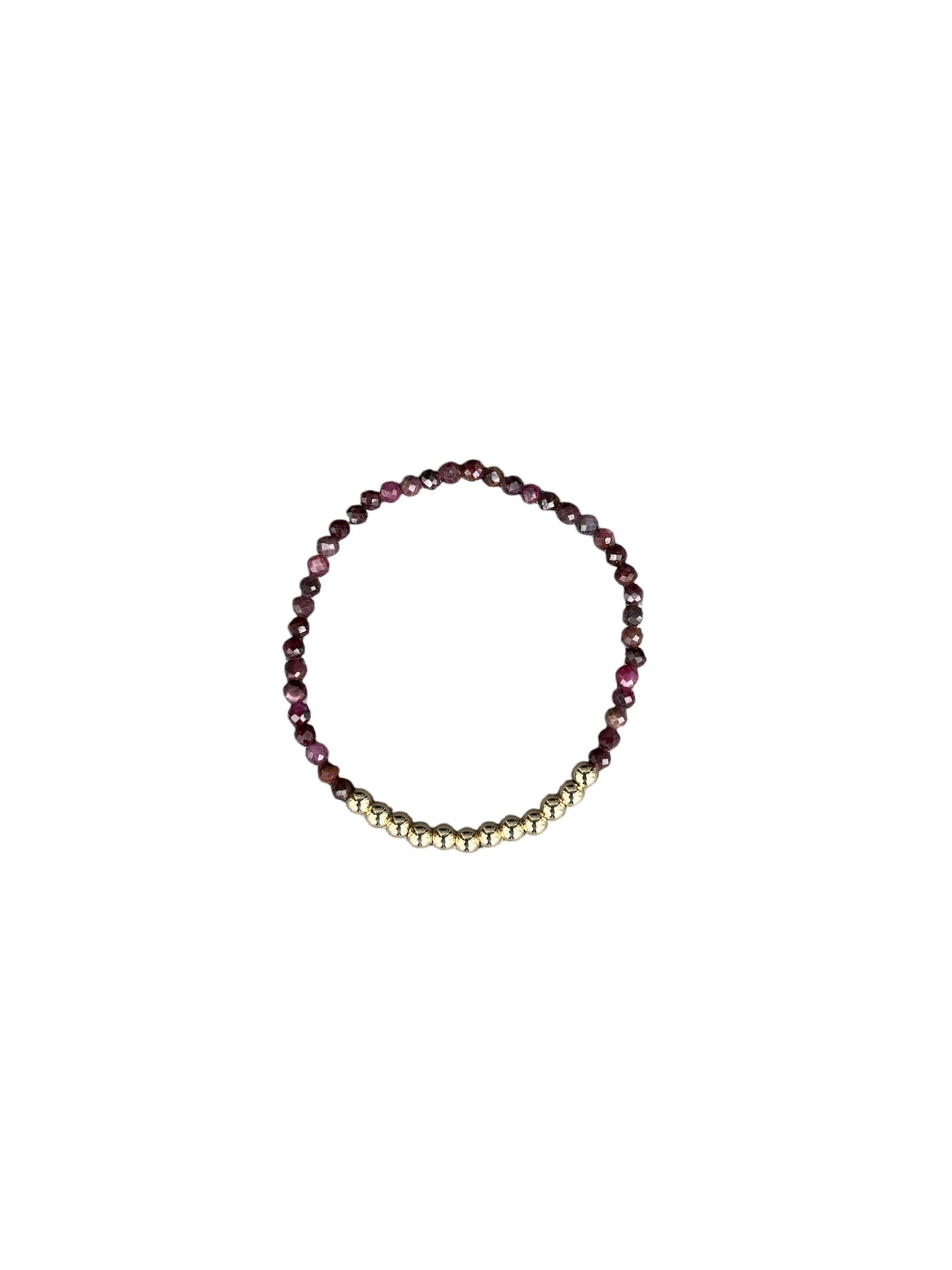 July: Rubine Birthstone Brilliance Stretch beaded bracelet