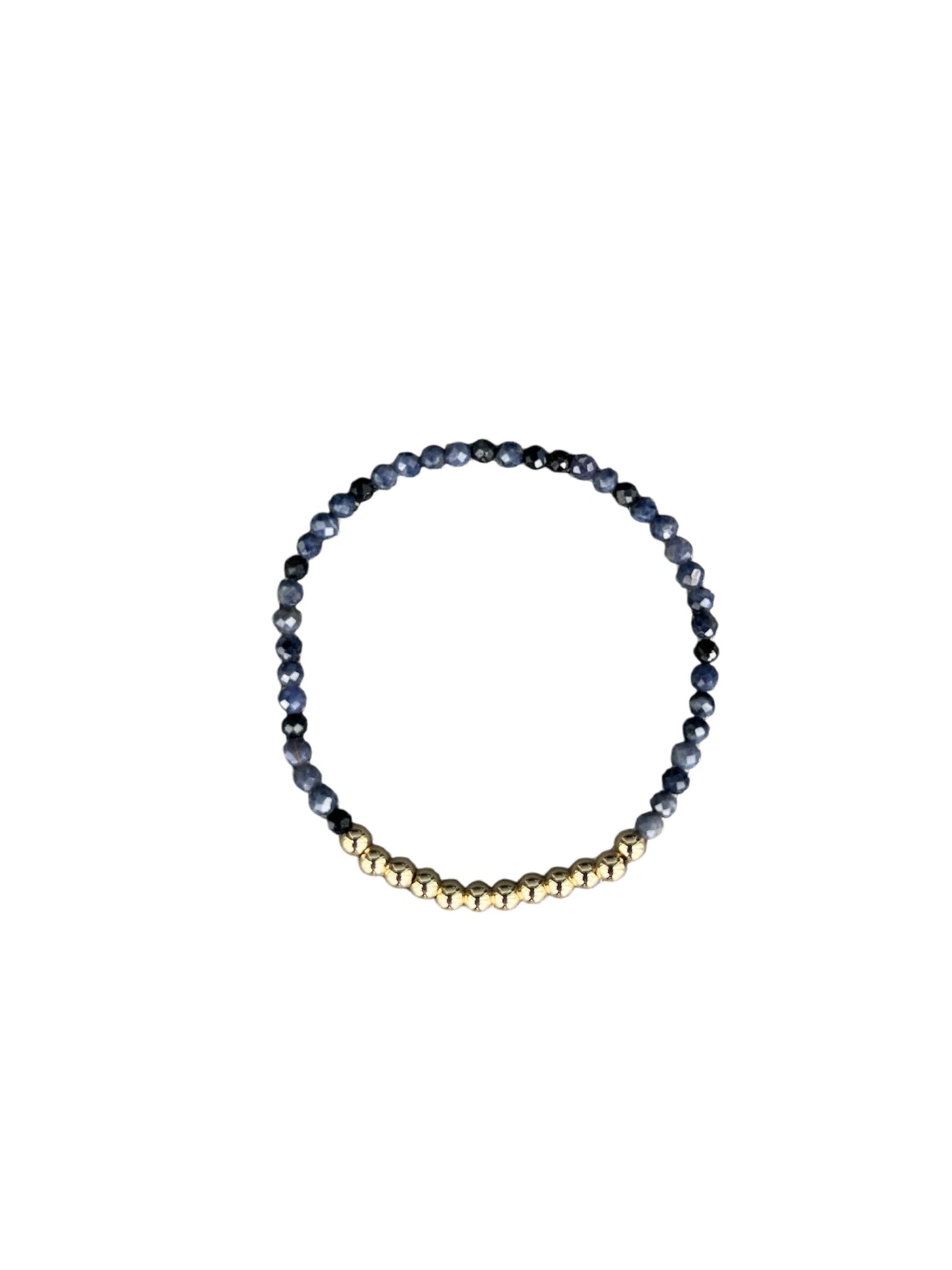 September: Sapphire Birthstone Brilliance Stretch beaded bracelet