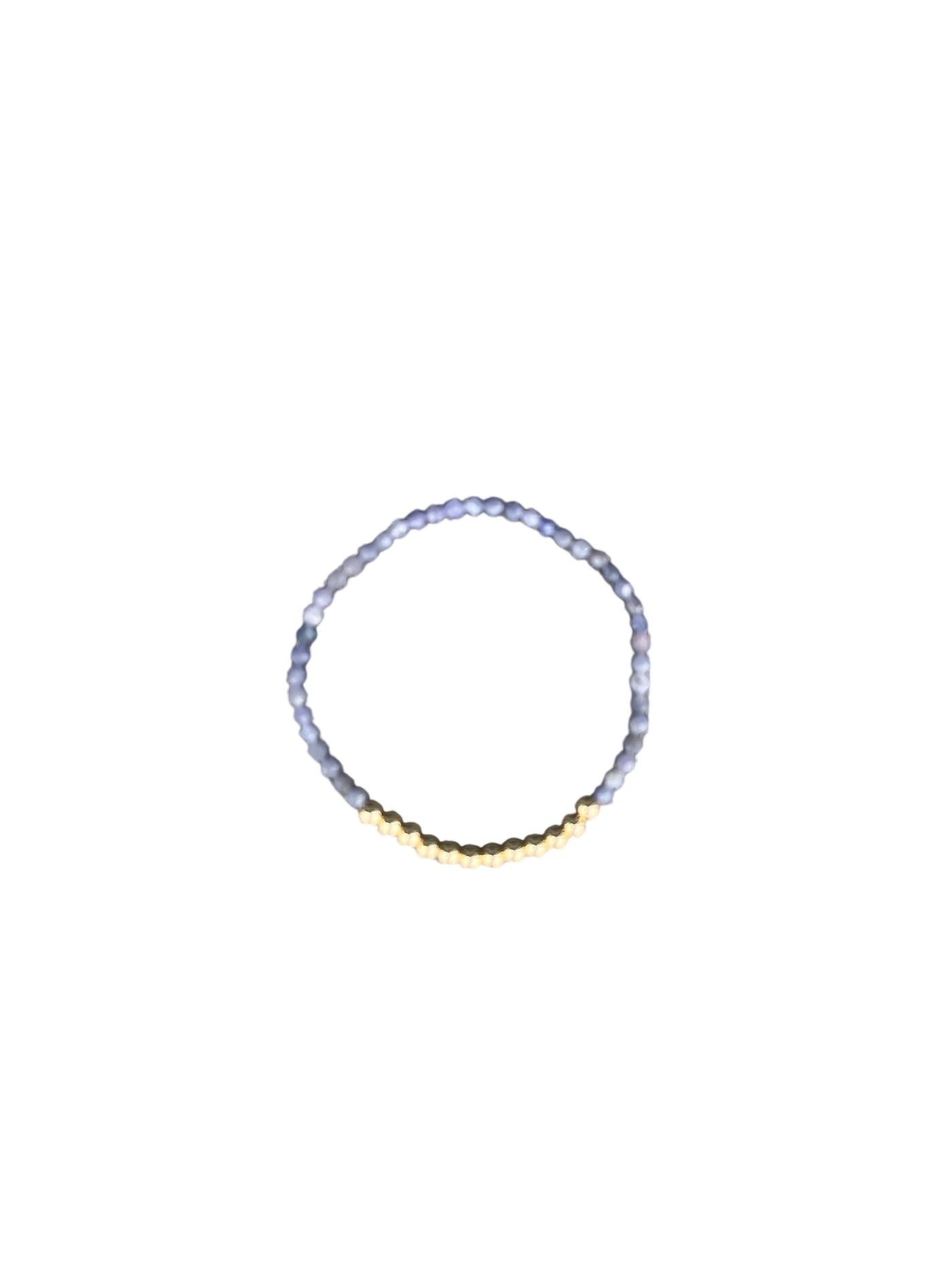 December: Tanzanite Birthstone Brilliance Stretch beaded bracelet