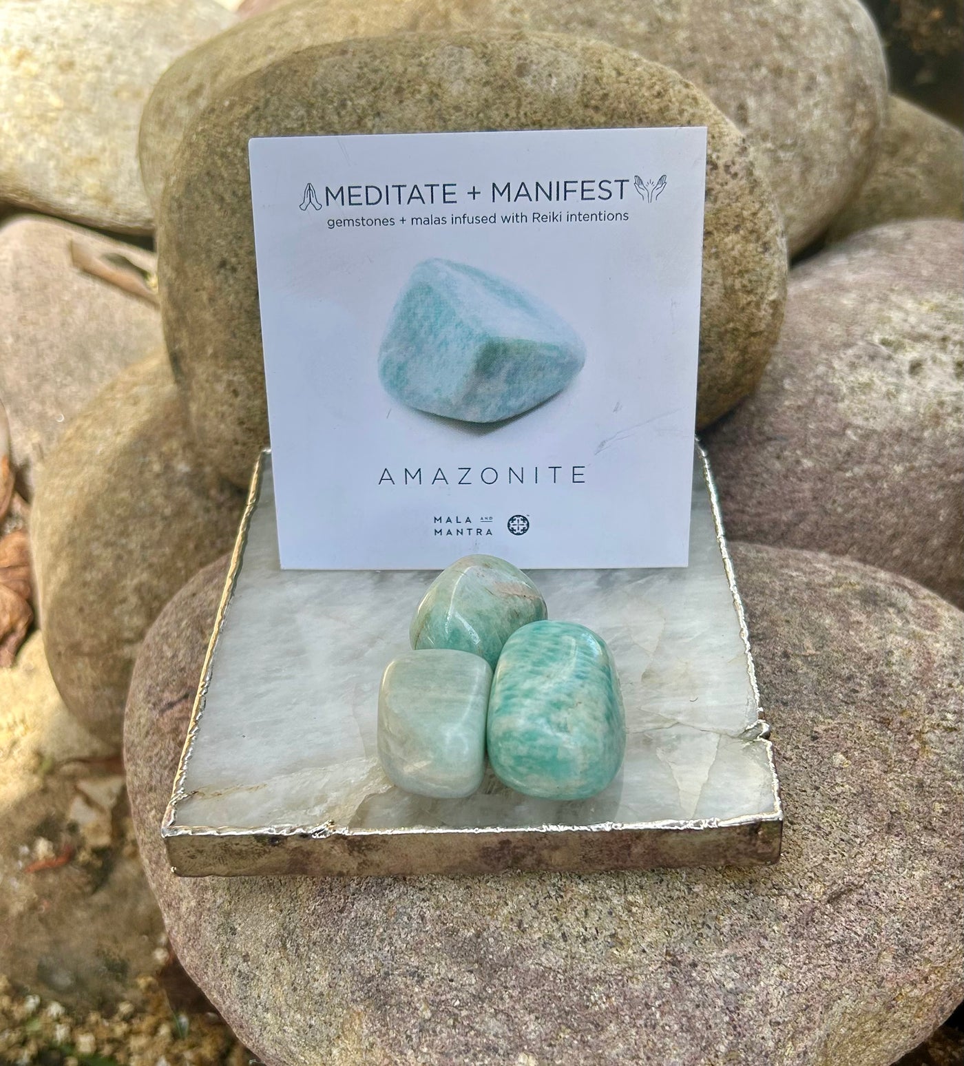 CALMING:  Amazonite Gemstone Gift Set