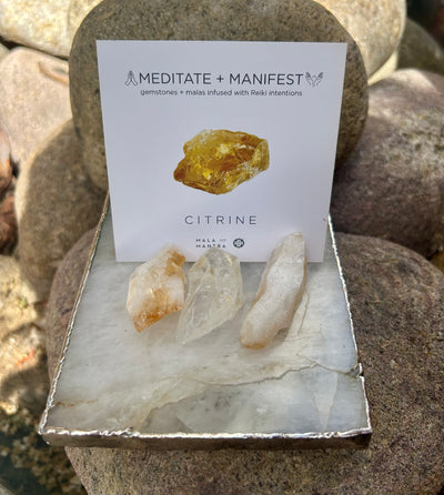 ABUNDANCE:  Citrine Gemstone Gift Set