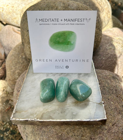 PROSPERITY:  Green Aventurine Gemstone Gift Set