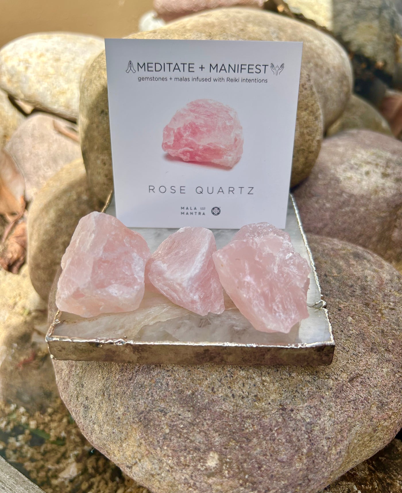 LOVE:  Rose Quartz Gemstone Gift Set