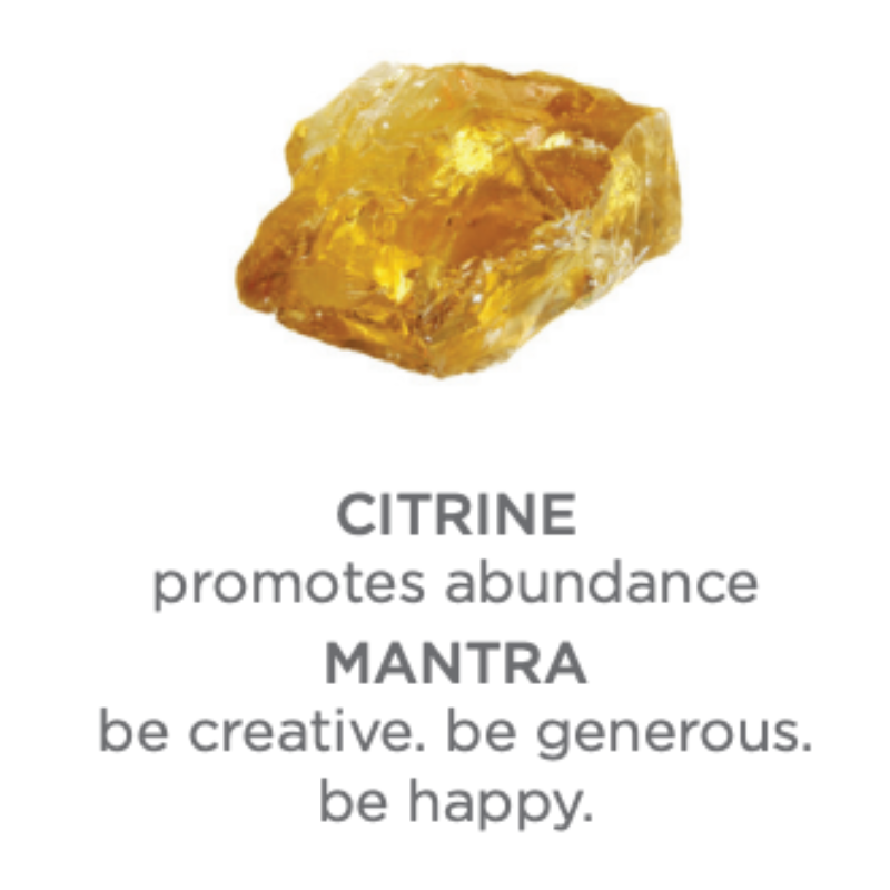 ABUNDANCE: Gemstone Gift Set: Triple Happiness Citrine Charm Bracelet with Gemstone