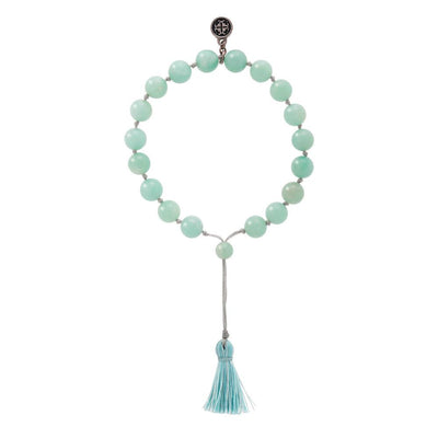 Amazonite Mini Tassel Bracelet - malaandmantra