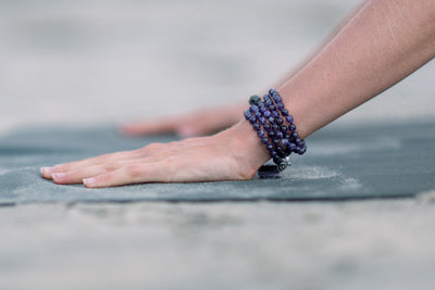 SERENITY:  Amethyst 108 Bead Hand-knotted Wrap Mala