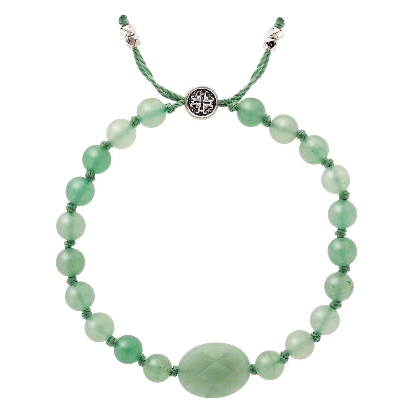 GOOD LUCK: Green Aventurine Women's Calming Stone Bracelet (6mm)