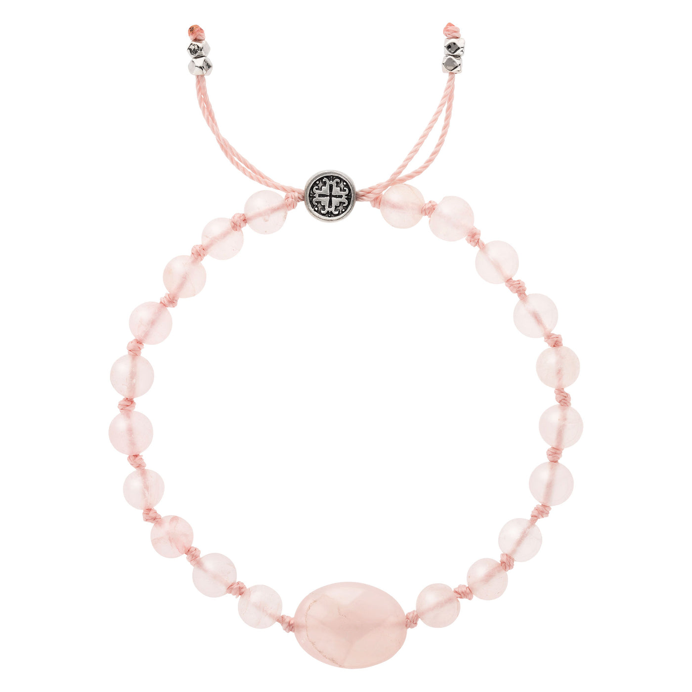LOVE: Rose Quartz Women's Calming Stone Bracelet (6mm)