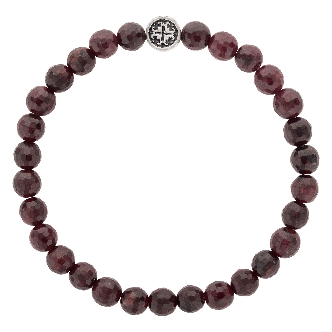 PASSION: Garnet Faceted Stretch Bracelet