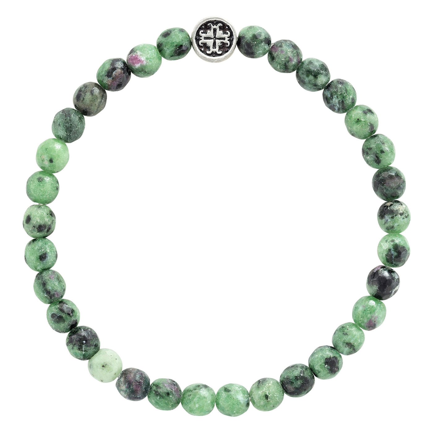 INDIVIDUALITY: Ruby Zoisite Faceted Stretch Bracelet