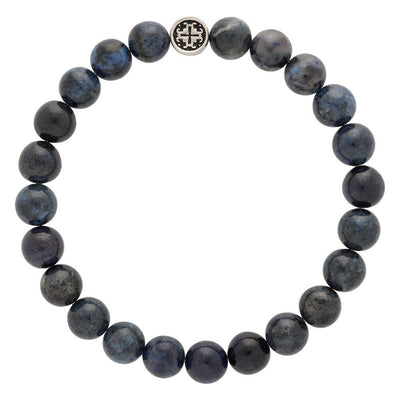 Dumortierite Men's-Unisex Elastic Bracelet - malaandmantra