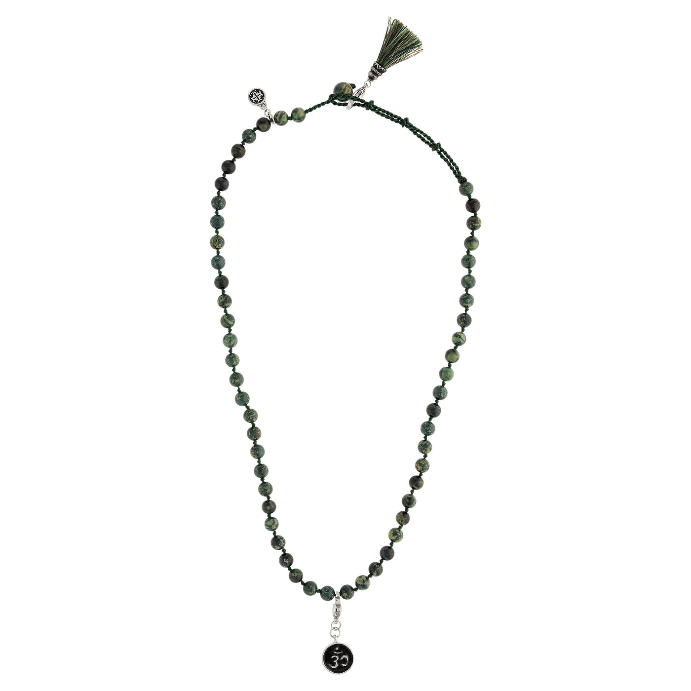 PEACE: Kambaba Jasper Men's-Unisex 54 bead mala necklace